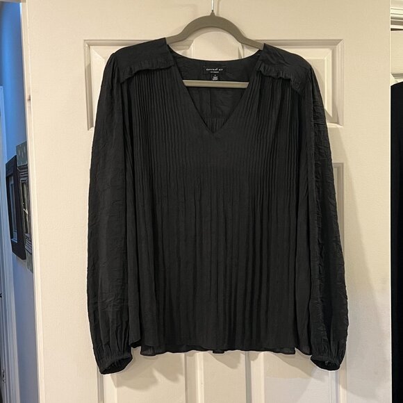 Current Air Blouse, Black Large - Picture 1 of 4
